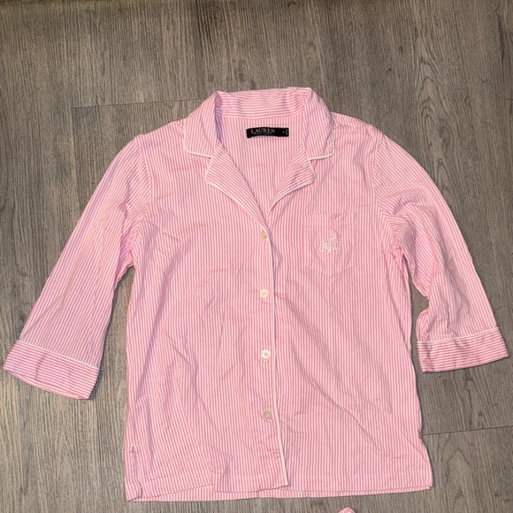 Ralph Lauren Pink Striped Button-Up Shirt - Picture 3 of 7